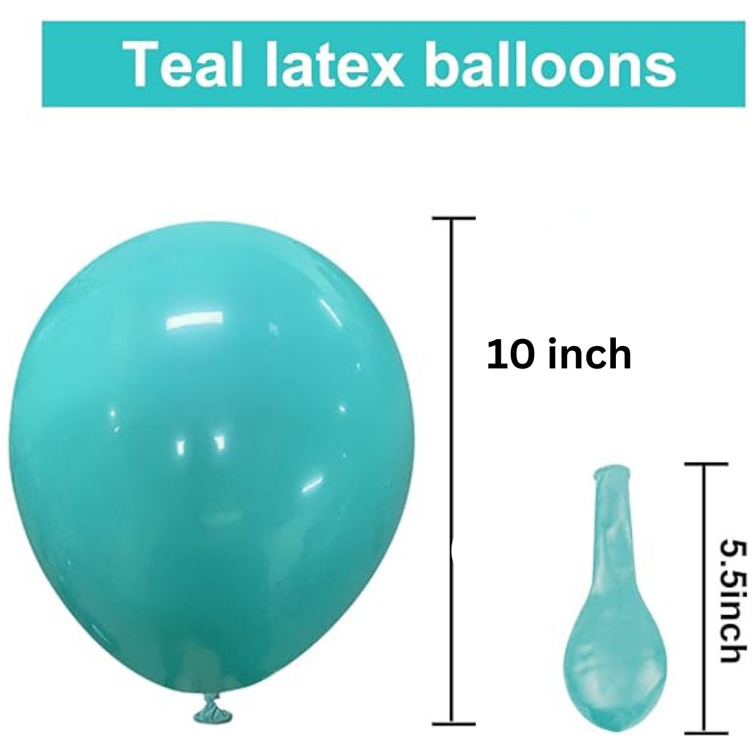 Teal Blue Balloon 10"-100PC