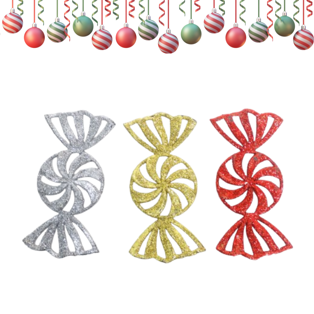 Candy Shape Tree Hangings - 3PC