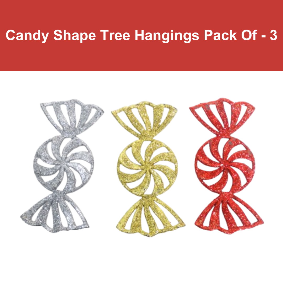 Candy Shape Tree Hangings - 3PC