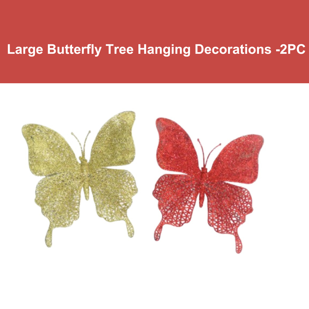 Large Butterfly Tree Hanging Decorations - 2 PC