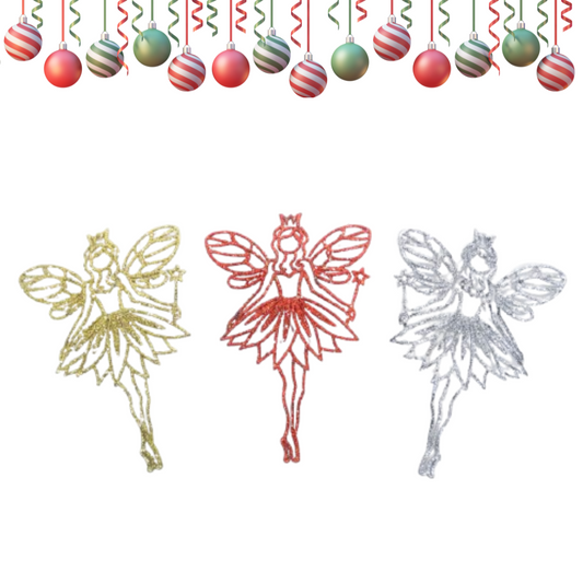 Christmas Fairy Princess Tree Hangings - 3PC