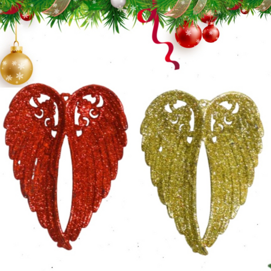 Angel Wings Tree Hanging Decorations - 2PC