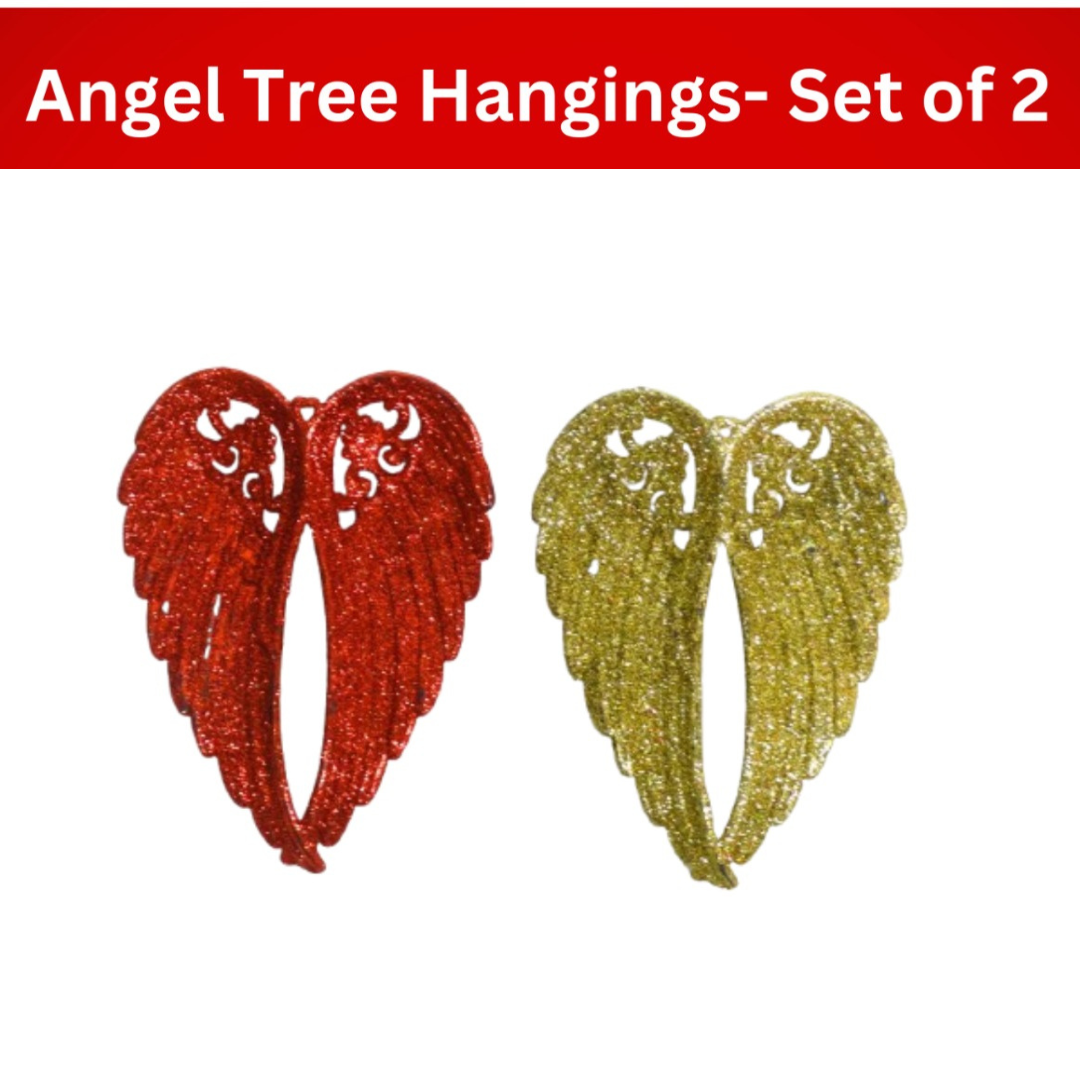 Angel Wings Tree Hanging Decorations - 2PC