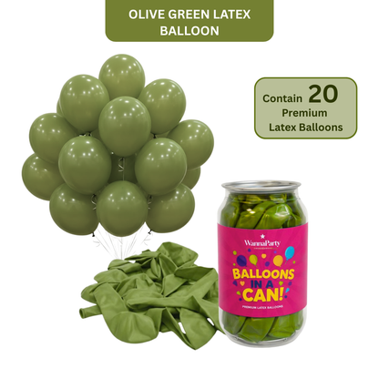 Olive Green Premium Latex Balloons 10" - 20PC