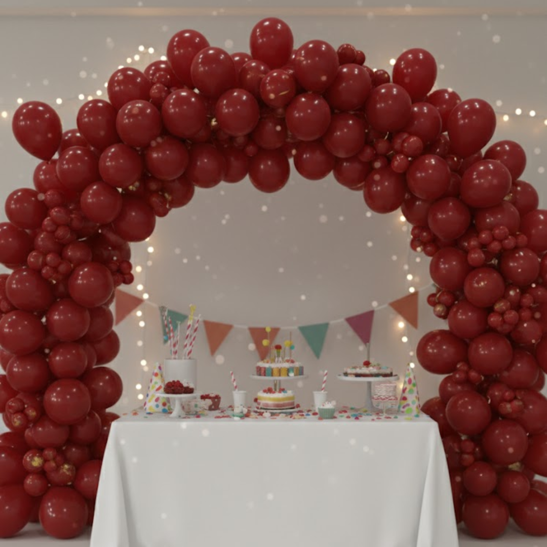 Garnett Red Premium Latex Balloons Decoration