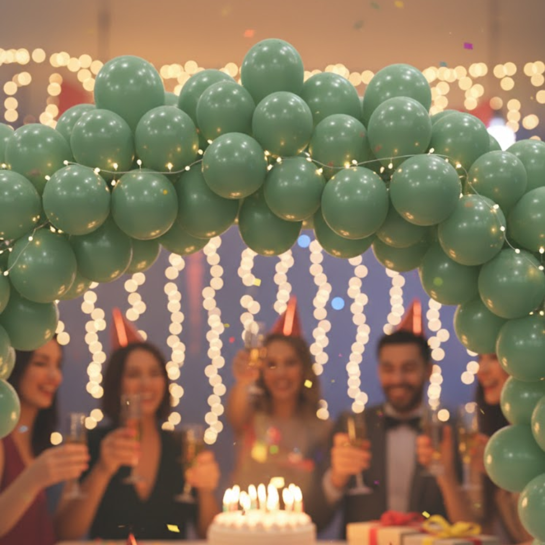 Bean Green Premium Latex Balloons 10" - 20PC