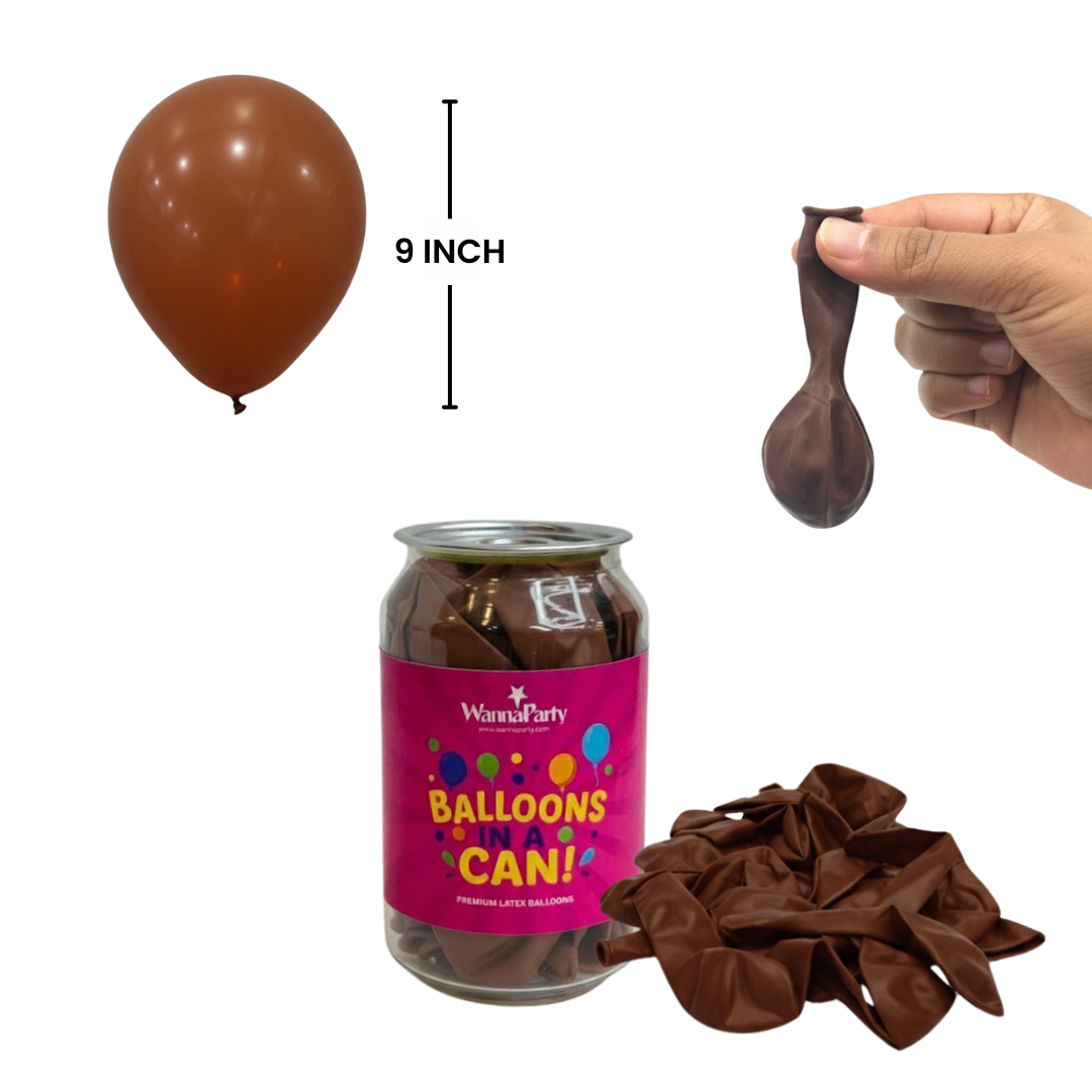Chocolate Brown Premium Latex Balloons 10" - 20PC