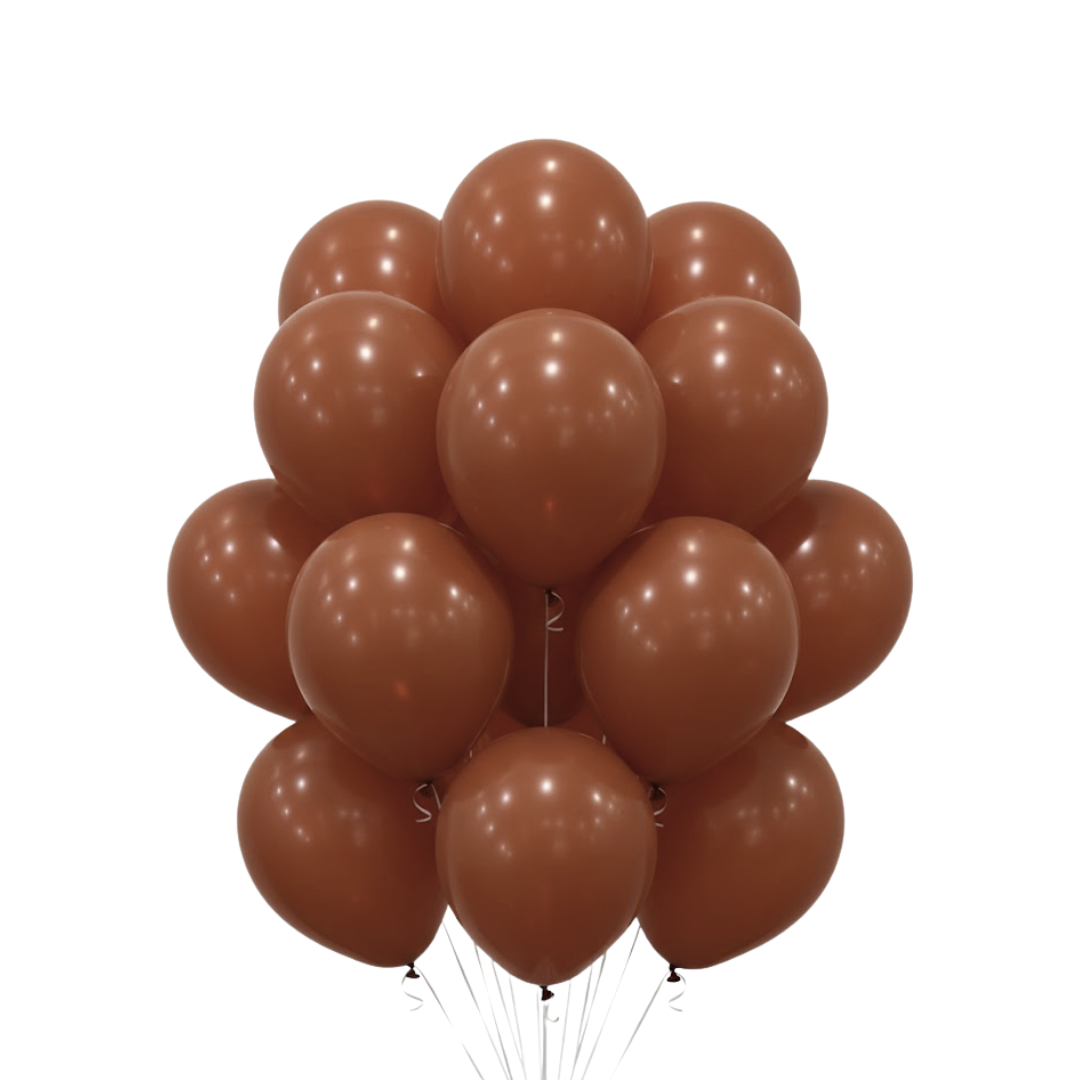Chocolate Brown Premium Latex Balloons 10" - 20PC