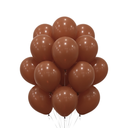 Chocolate Brown Premium Latex Balloons 10" - 20PC