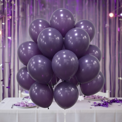 Black Currant Violet / Lavender Color Balloons 10" - 20PC