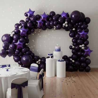 Black Currant Violet / Lavender Color Balloons 10" - 20PC