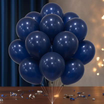 Night Blue Premium Latex Balloons 10" - 20PC