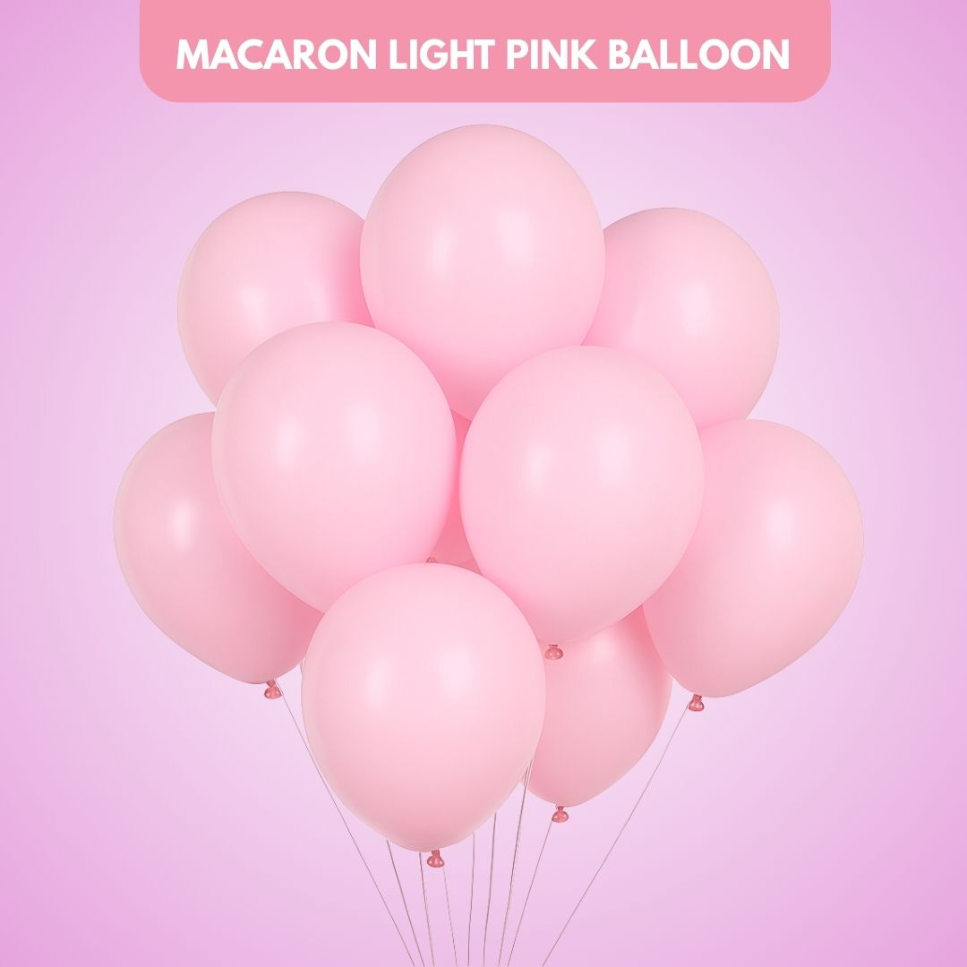 Macaron / Pastel Light Pink Latex / Rubber Balloon - 10 inches - 20PC