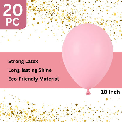Macaron / Pastel Light Pink Latex / Rubber Balloon - 10 inches - 20PC