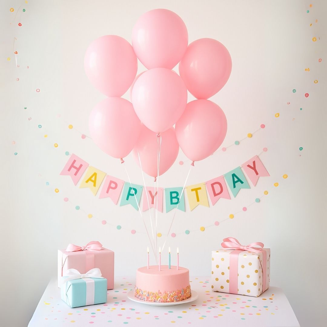 Macaron / Pastel Light Pink Latex / Rubber Balloon - 10 inches - 20PC