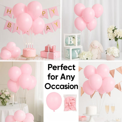 Macaron / Pastel Light Pink Latex / Rubber Balloon - 10 inches - 20PC