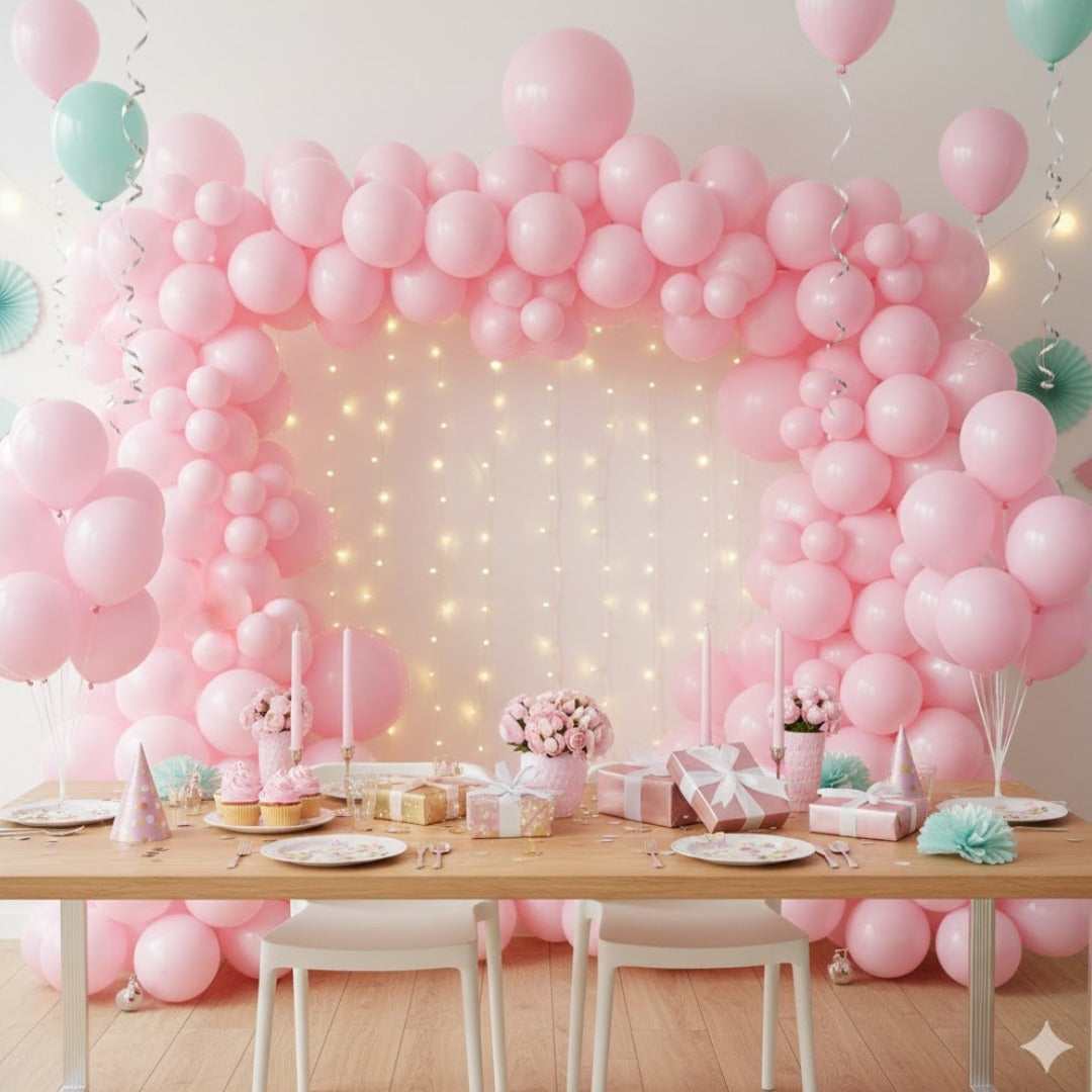 Macaron Pastel Pink Premium Latex Balloons 10" - 20PC