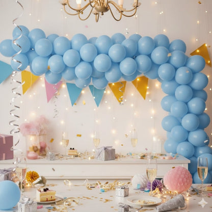 Macaron Pastel Blue Premium Latex Balloons 10" - 20PC