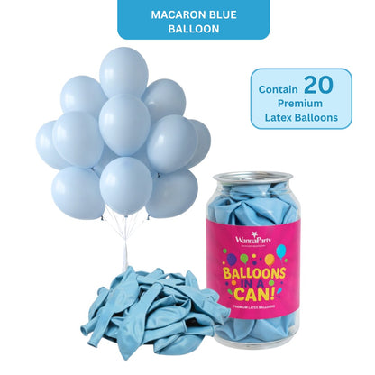 Macaron Pastel Blue Premium Latex Balloons 10" - 20PC