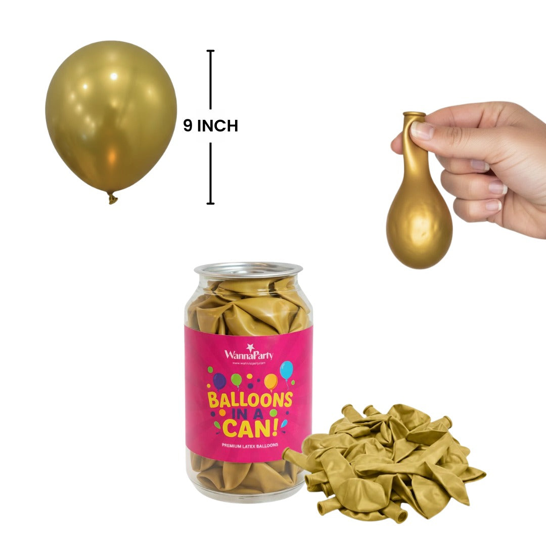 Chrome Gold Premium Latex Balloons 10" - 20PC