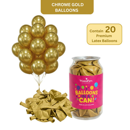 Chrome Gold Premium Latex Balloons 10" - 20PC