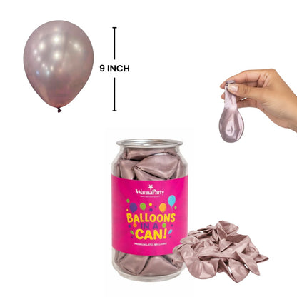 Chrome Light Pink Premium Latex Balloons 10" - 20PC
