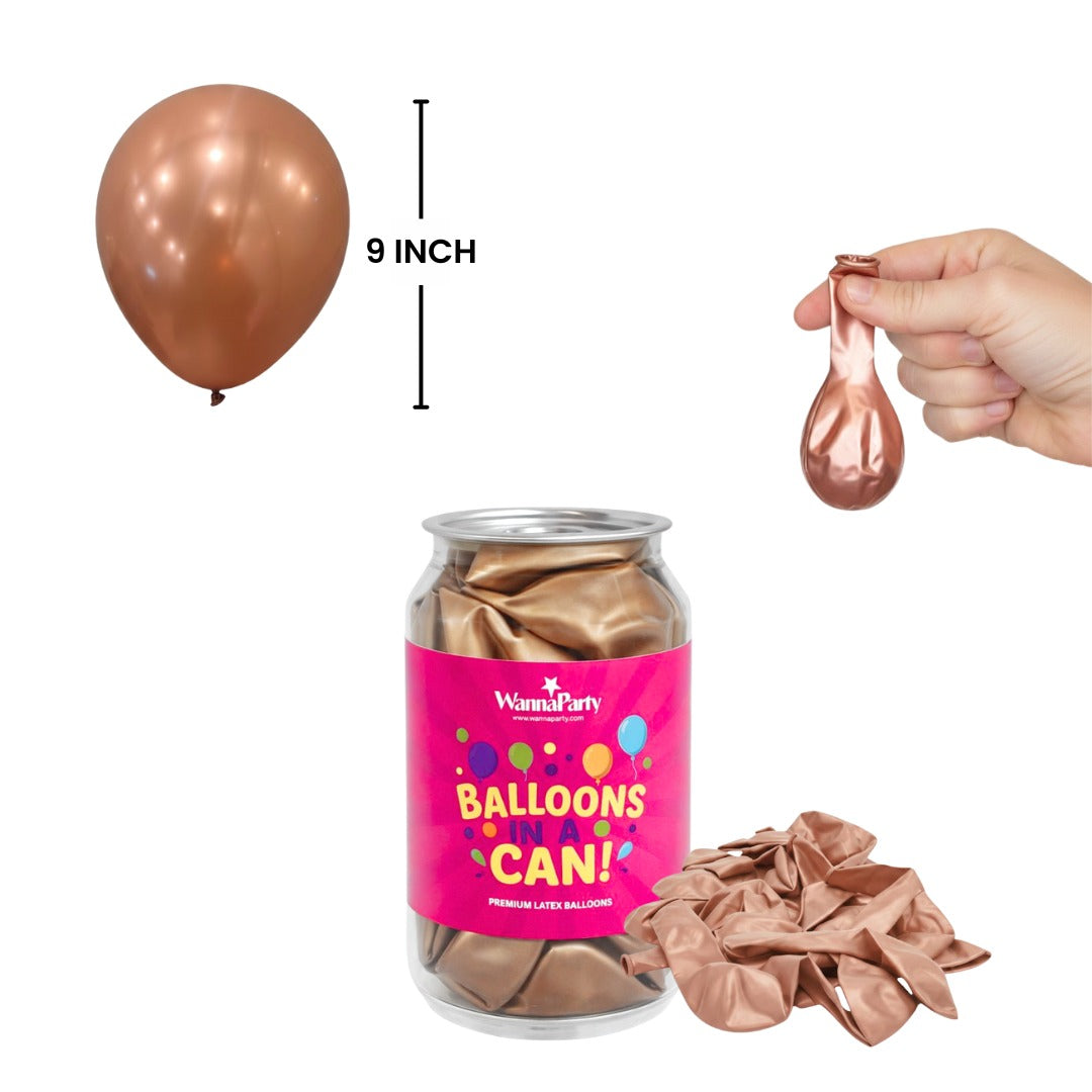 Chrome Rose Gold Premium Latex Balloons 10" - 20PC