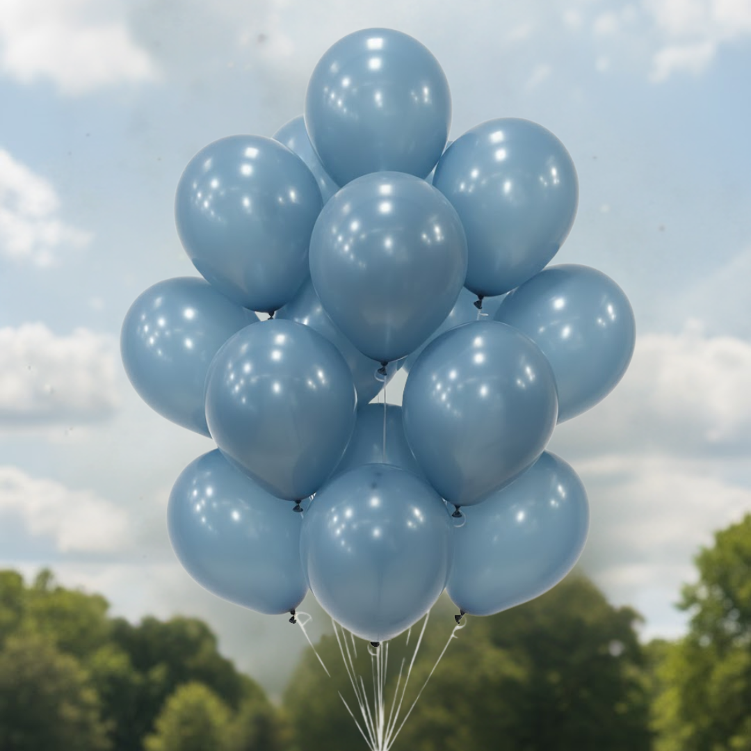 Teal Blue/Aqua Blue Premium Latex Balloons 10" - 20PC