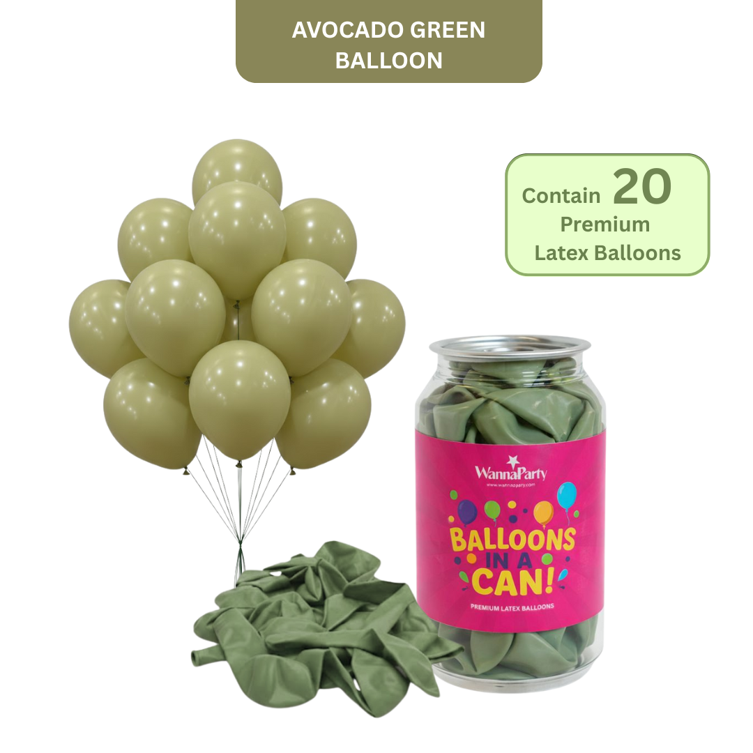 Avocado Green Premium Latex Balloons