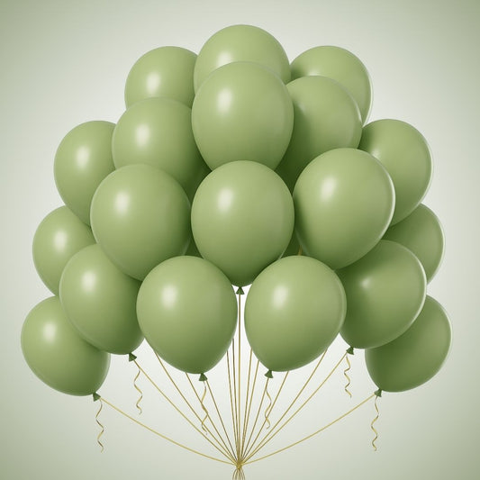 Sage Green Latex/Rubber Balloons - 10 inches - 20PC