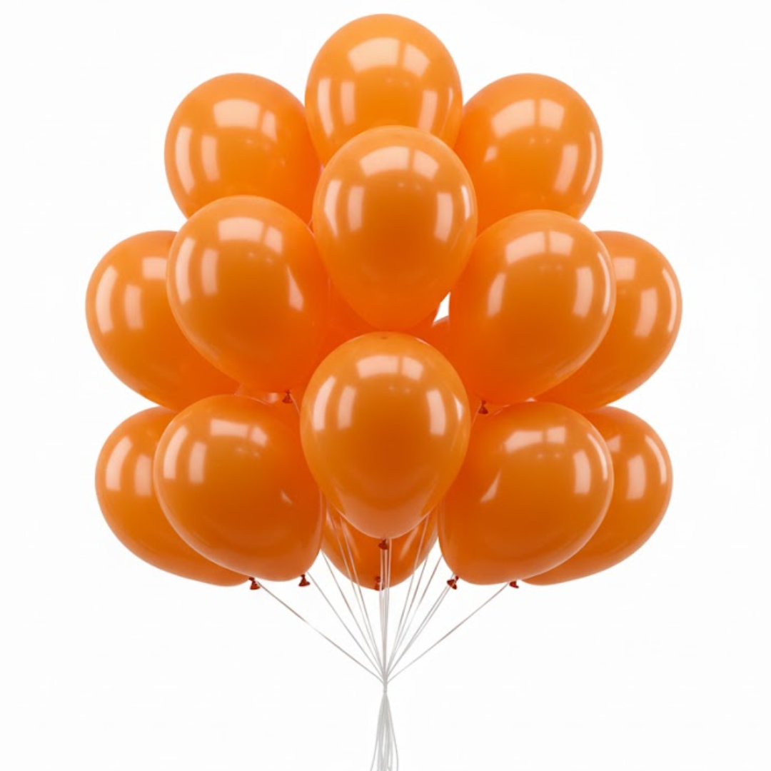 Hermes Orange Premium Latex Balloons 10" - 20PC