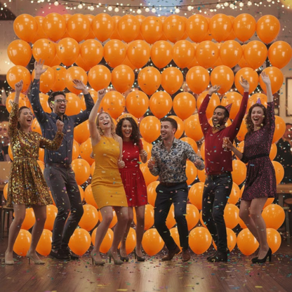 Hermes Orange Premium Latex Balloons 10" - 20PC