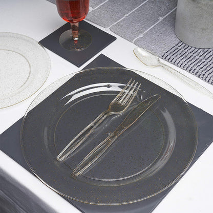 10" Gold Shimmer Durable Plates - 6PC