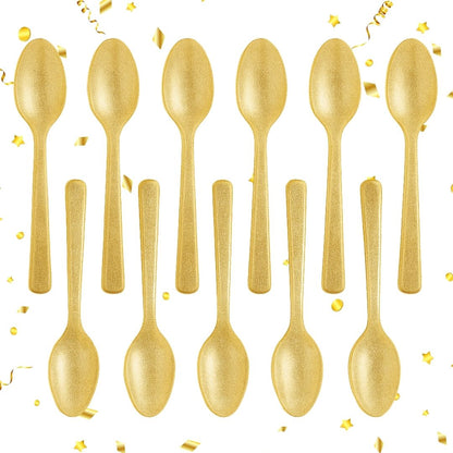 Shimmer Golden Spoons - 12PC