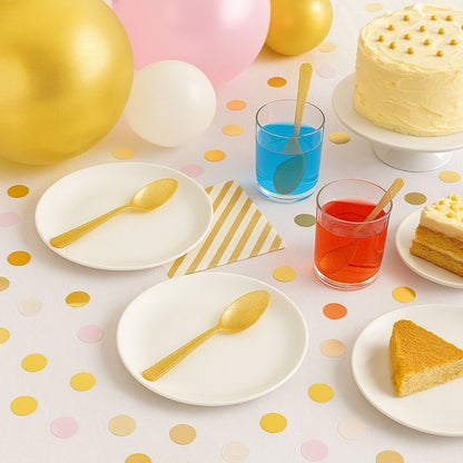 Shimmer Golden Spoons - 12PC