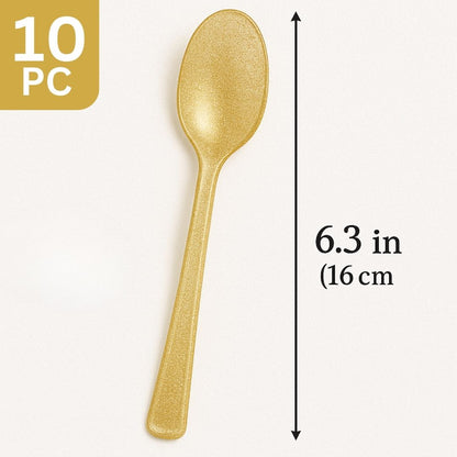 Shimmer Golden Spoons - 12PC