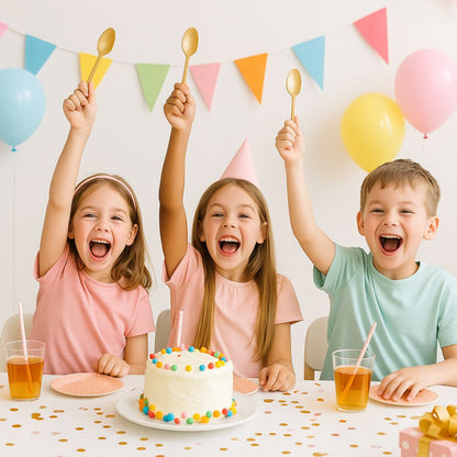 Shimmer Golden Spoons - 12PC