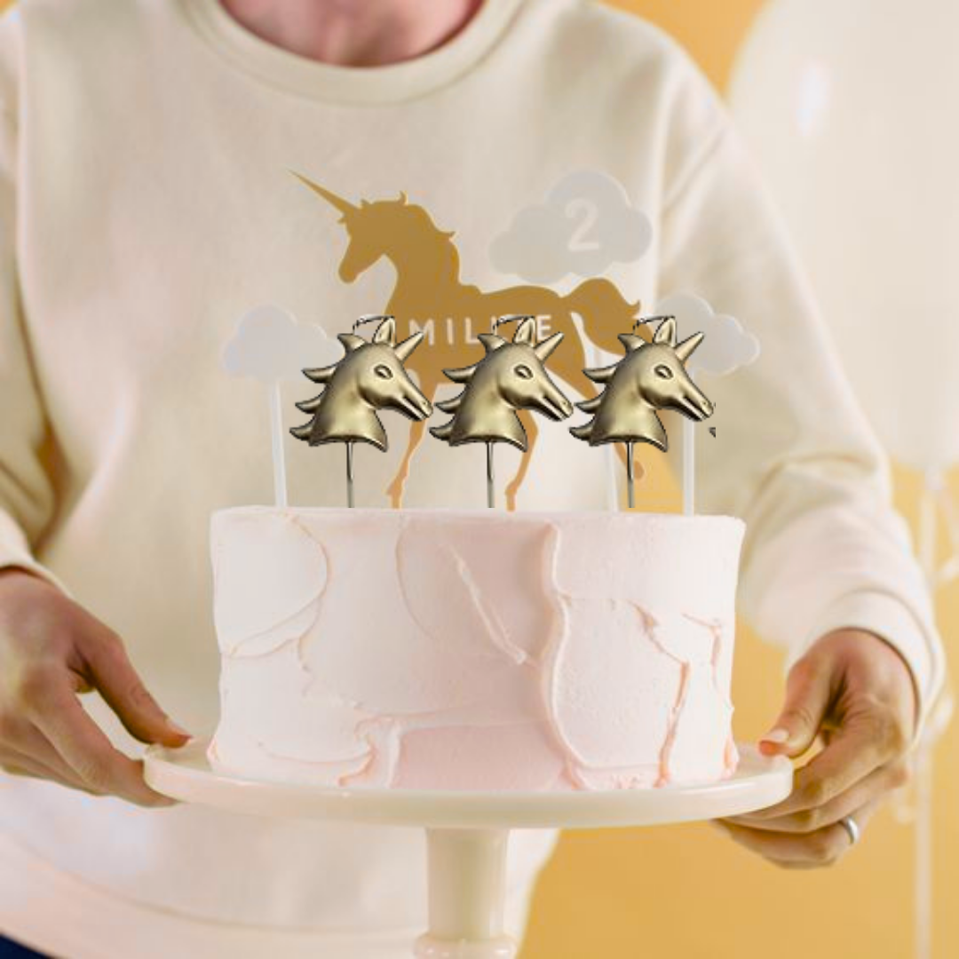 Golden Unicorn Candles - 4PC