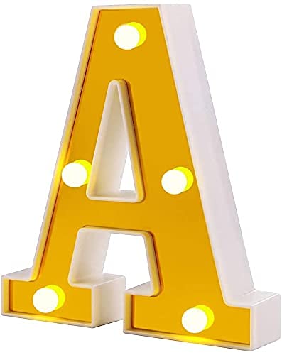 LED Golden Marquee Alphabet A-1PC