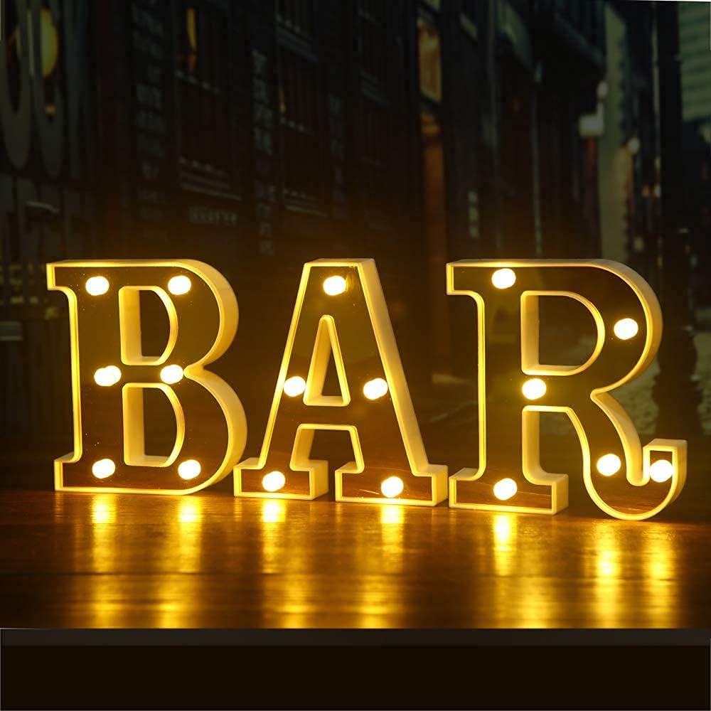 LED Golden Marquee Alphabet C-1PC