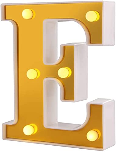 LED Golden Marquee Alphabet E-1PC