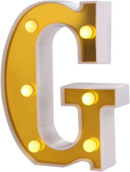 LED Golden Marquee Alphabet G-1PC