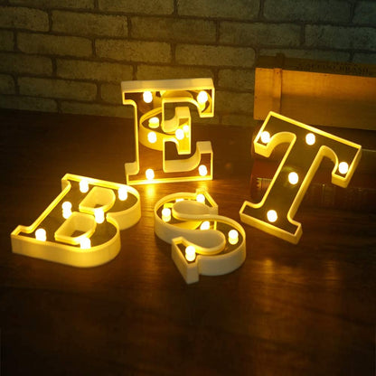 LED Golden Marquee Alphabet I-1PC