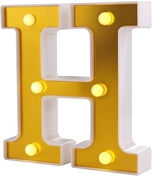 LED Golden Marquee Alphabet H-1PC