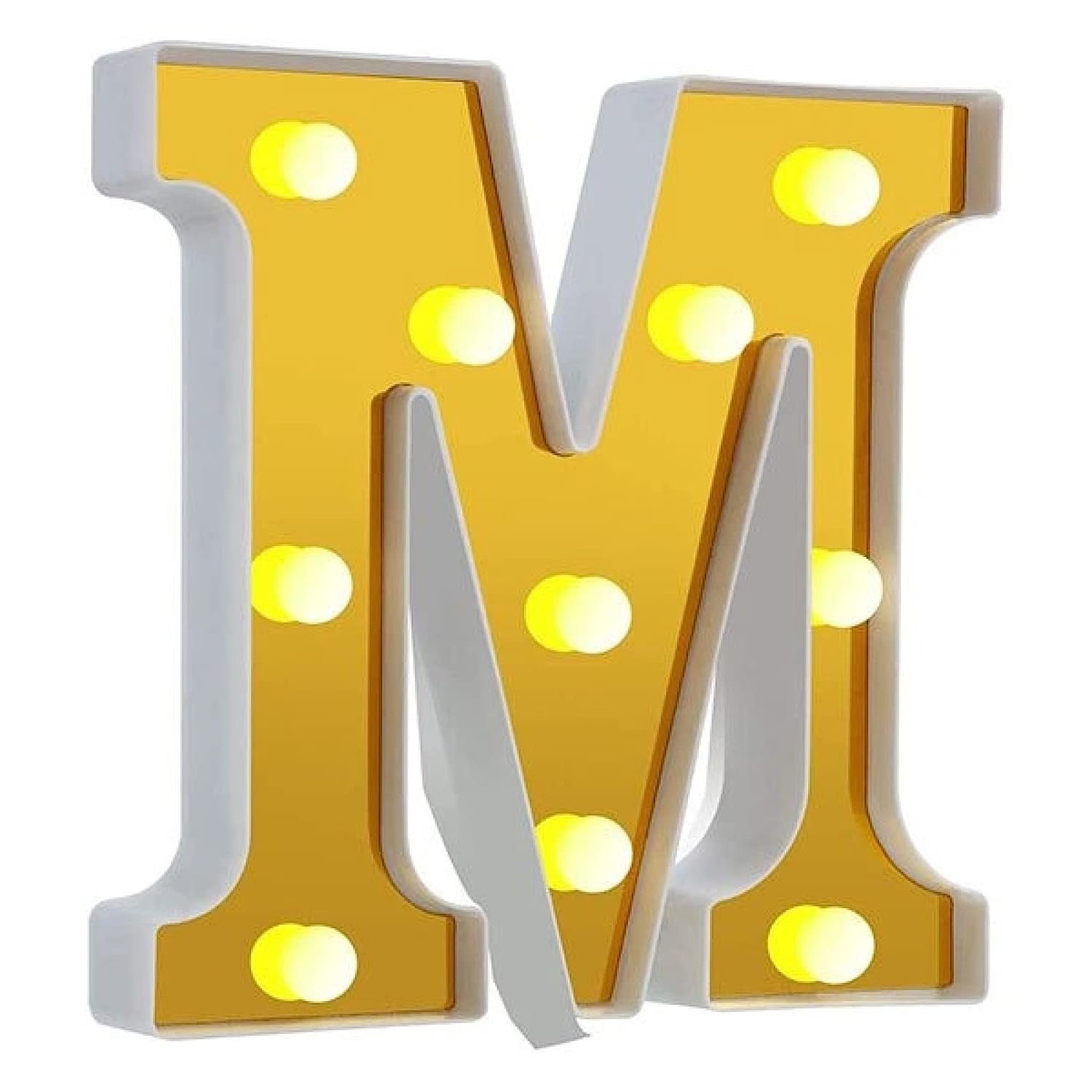 LED Golden Marquee Alphabet M-1PC