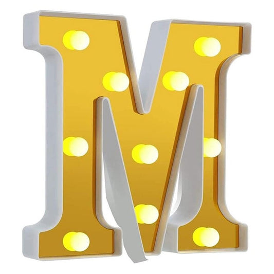 LED Golden Marquee Alphabet M-1PC