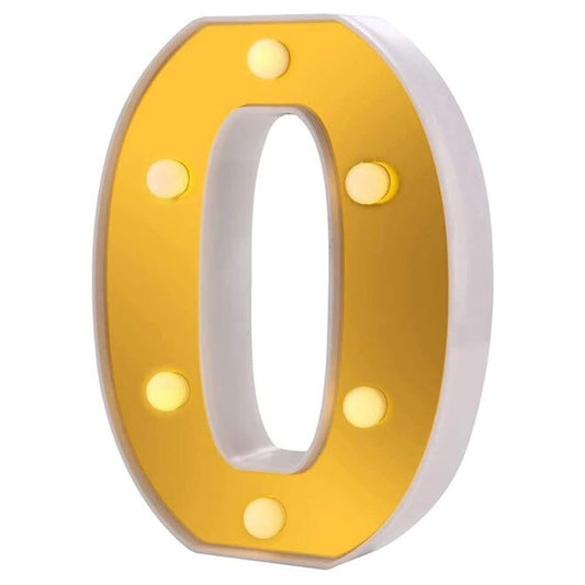 LED Golden Marquee Alphabet O-1PC