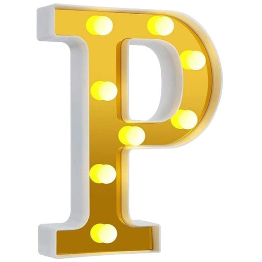 LED Golden Marquee Alphabet P-1PC