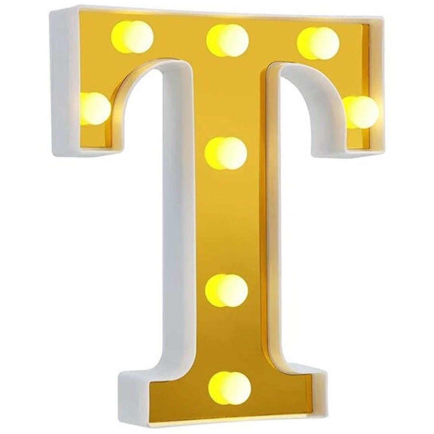 LED Golden Marquee Alphabet T-1PC