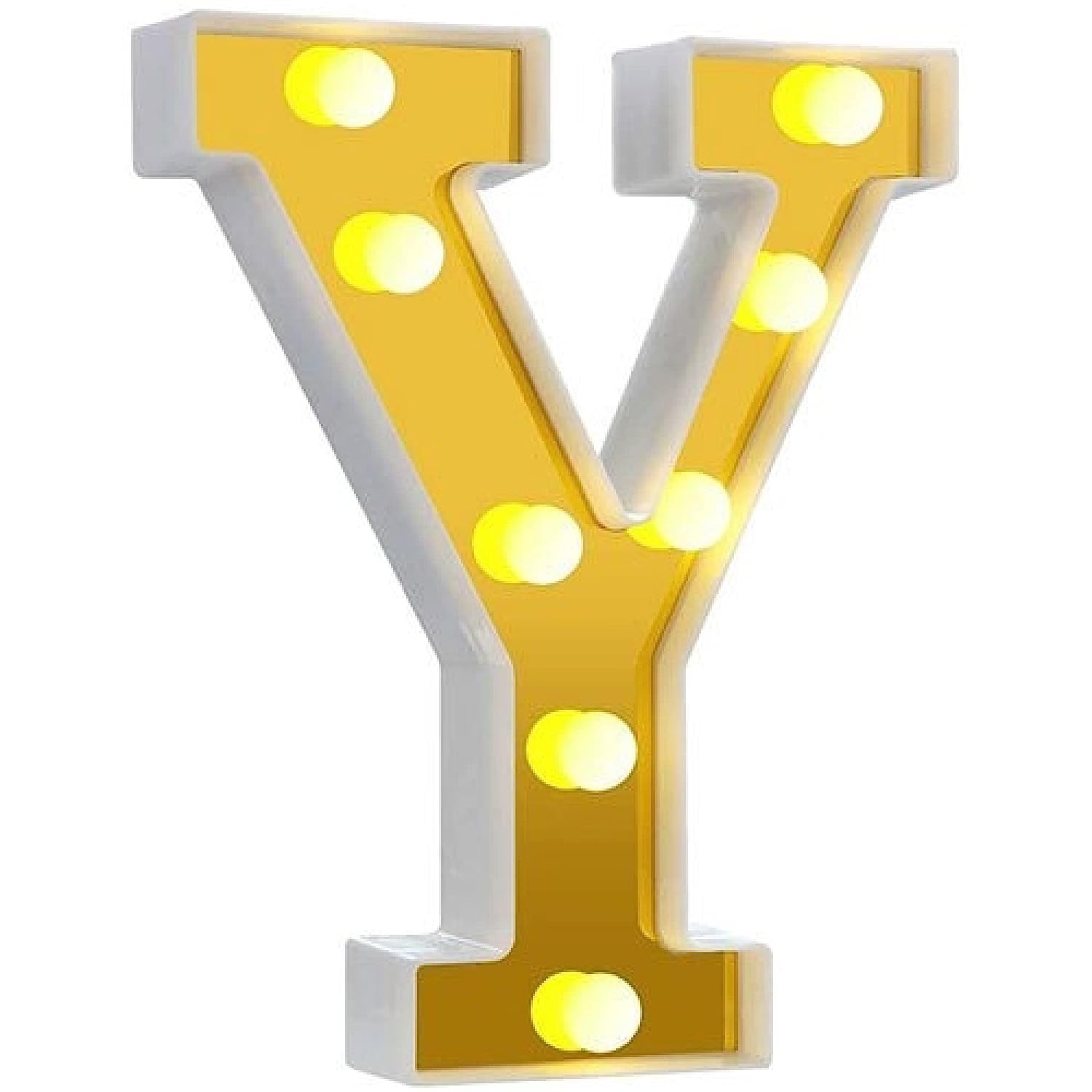 LED Golden Marquee Alphabet Y-1PC